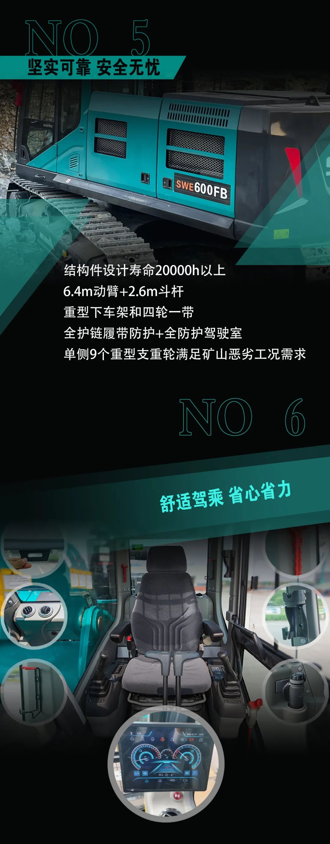 一图读懂 | 专为矿山重载施工而生！安博官网体育(中国)有限公司官网
智能SWE600FB破碎锤重磅回归