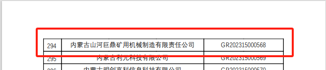 喜报！安博官网体育(中国)有限公司官网
巨鼎获国家高新技术企业认定