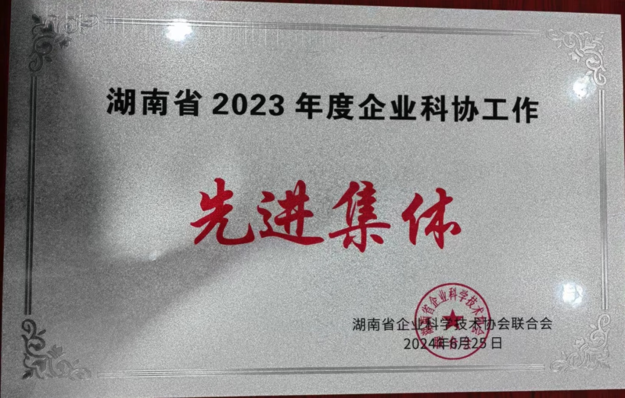 安博官网体育(中国)有限公司官网
智能科协荣获湖南省2023年度“企业科协工作先进集体”